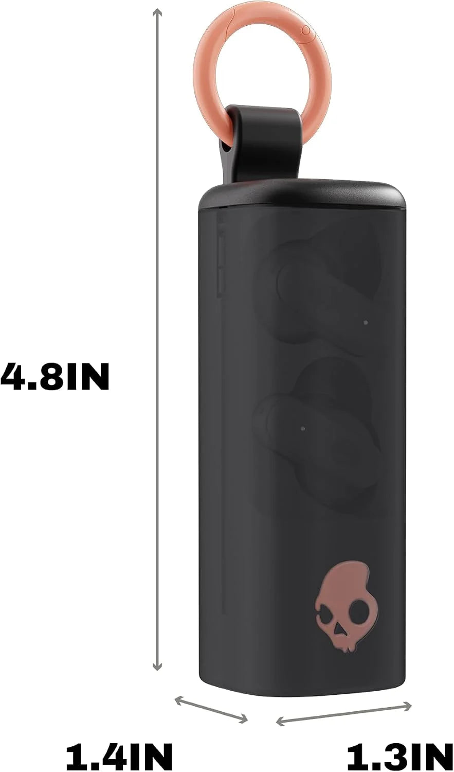 Skullcandy Dime Evo Wireless Earbuds with Clip-Anywhere Case - Bone