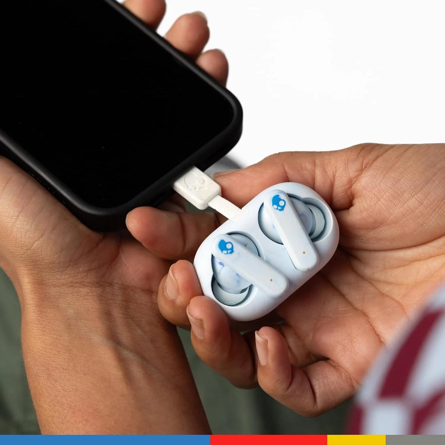Skullcandy EcoBuds Sustainable Wireless in-Ear Bluetooth Earbuds - Glacier