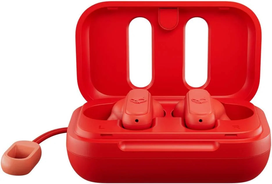 Skullcandy Dime in-Ear Wireless Earbuds, 12 Hr Battery, Microphone, Works with iPhone Android and Bluetooth Devices - Red