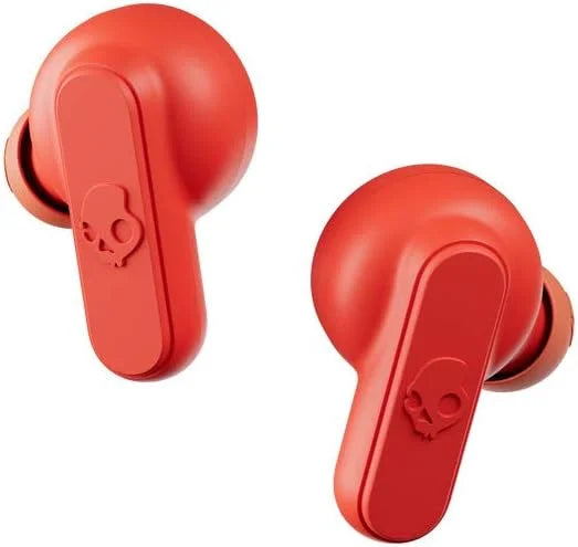 Skullcandy Dime in-Ear Wireless Earbuds, 12 Hr Battery, Microphone, Works with iPhone Android and Bluetooth Devices - Red