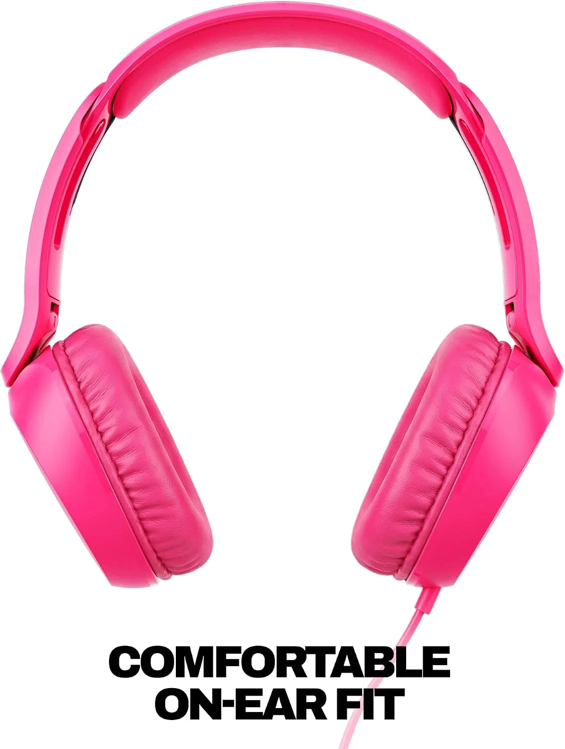 Skullcandy Icon 180 Wired On-Ear Headphones - Crazy Pink