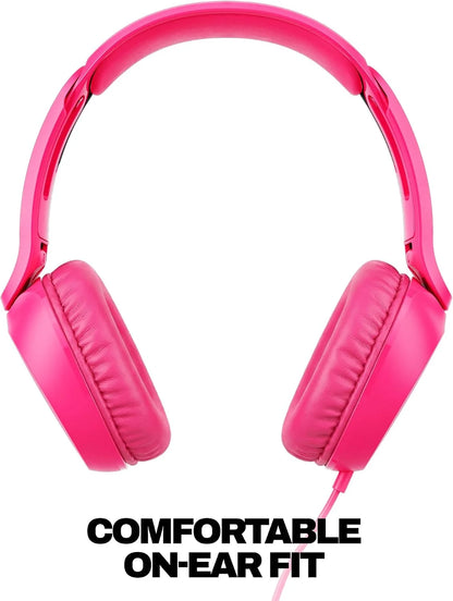 Skullcandy Icon 180 Wired On-Ear Headphones - Crazy Pink