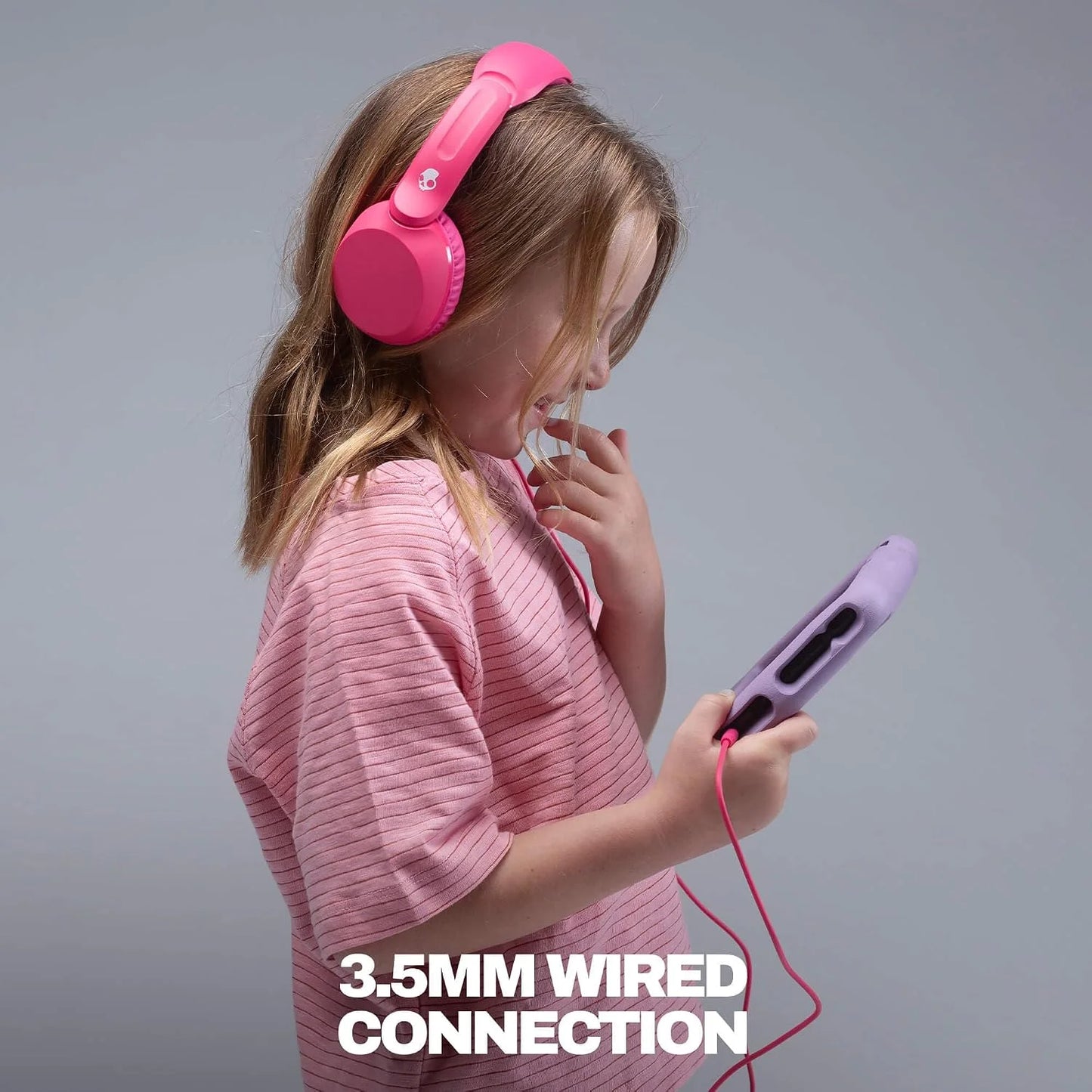 Skullcandy Icon 180 Wired On-Ear Headphones - Crazy Pink