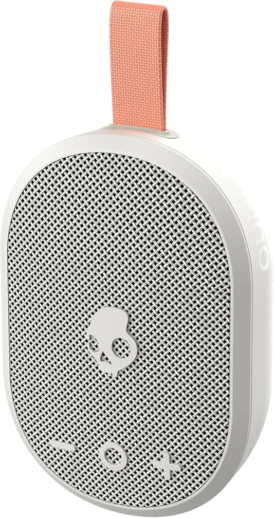 Skullcandy Ounce+ Wireless Bluetooth Speaker - IPX7 Waterproof Mini Portable Speaker with 16 Hour Battery, True Wireless Stereo, and Ballistic Nylon Carry Strap (Bone)
