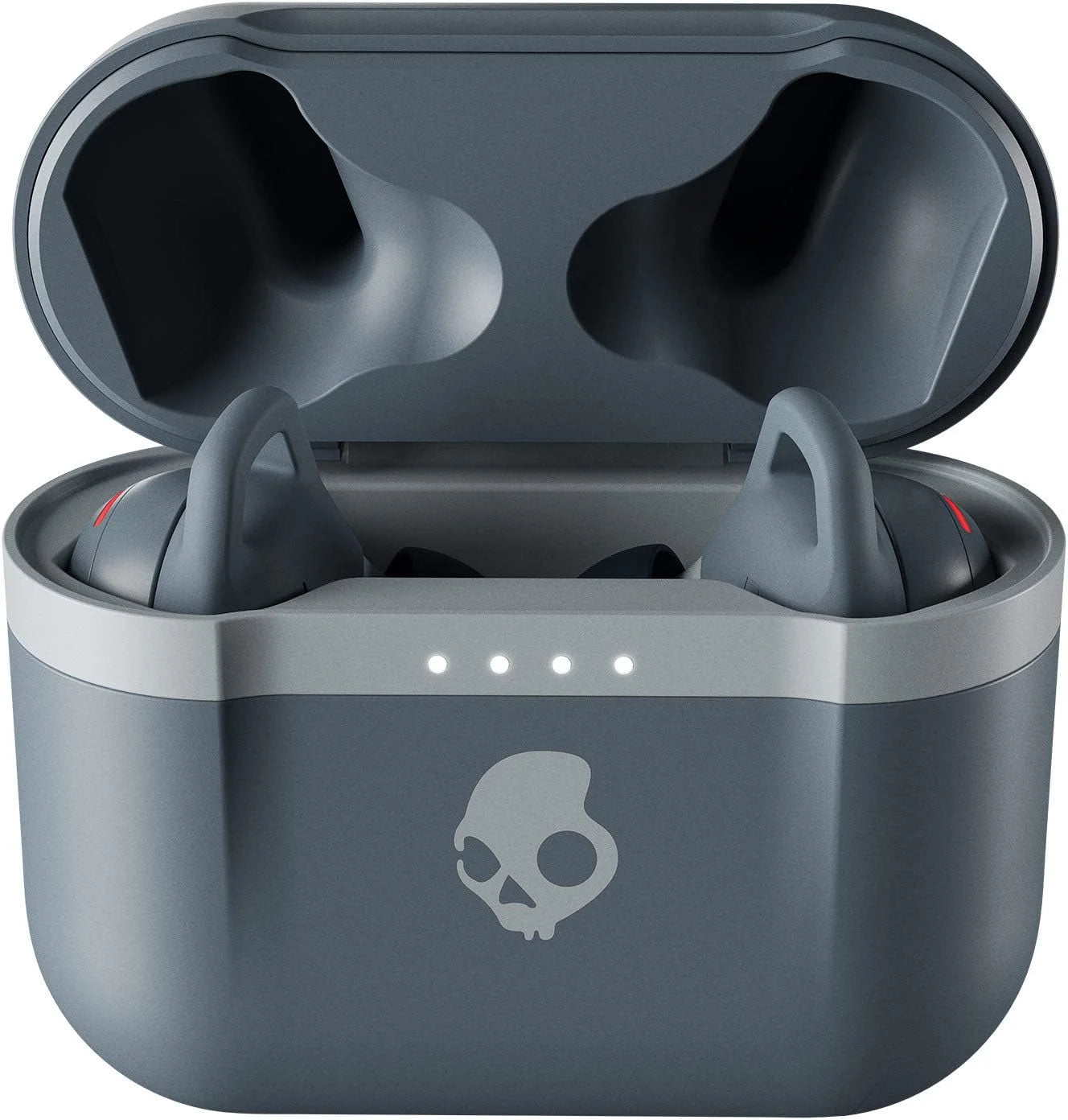 Skullcandy Indy Evo in-Ear Wireless Earbuds, 30 Hr Battery, Microphone, Works with iPhone Android and Bluetooth Devices - Grey