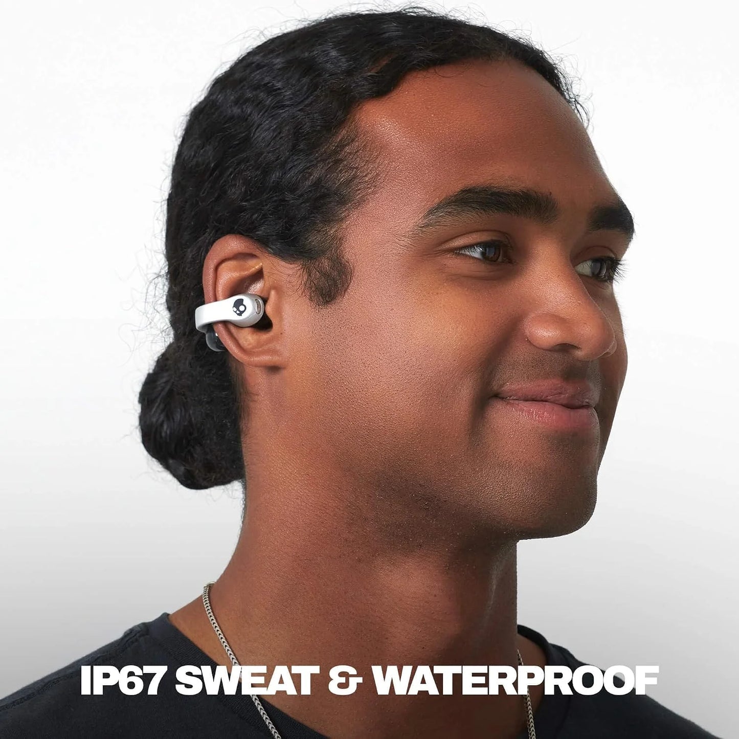 Skullcandy Push 720 Open Wireless Open-Ear Bluetooth Earbuds - Chrome