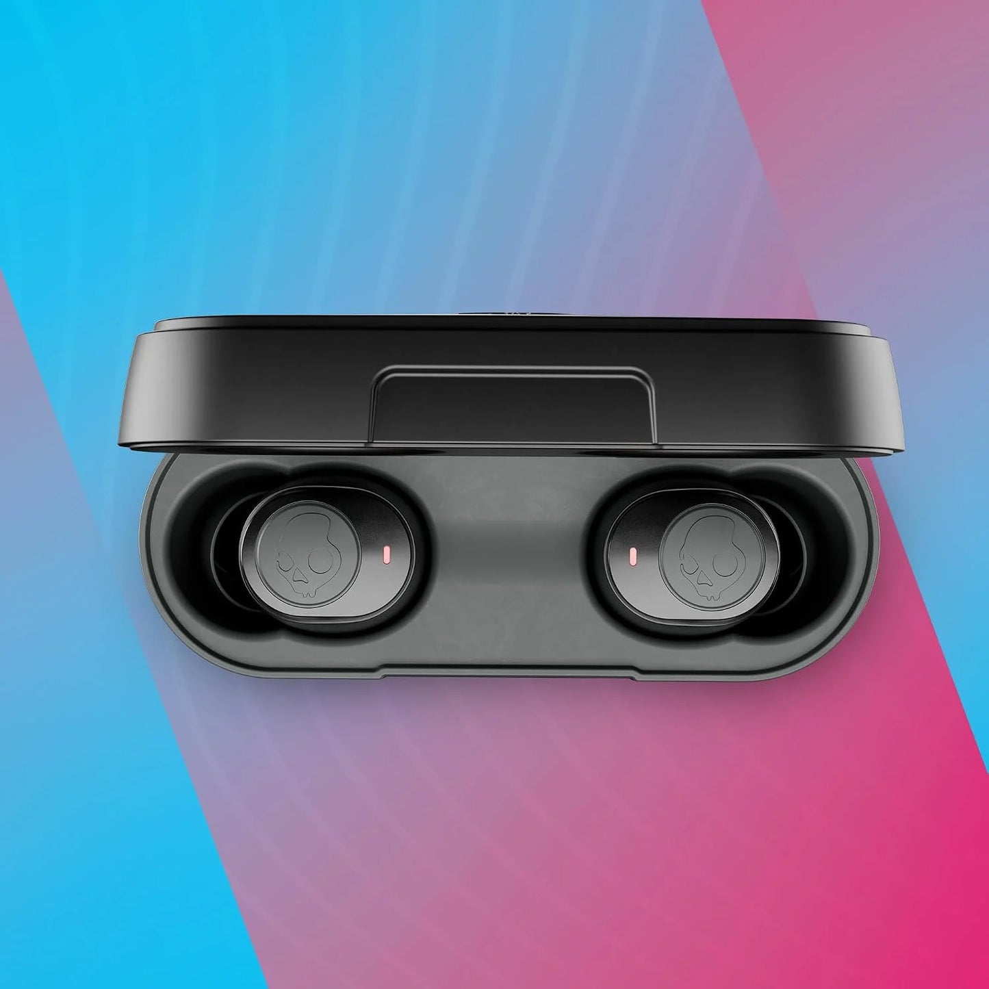 Skullcandy Jib True 2 Wireless Earbuds,Bluetooth Headphones,Up to 33 Hours Battery with Charging Case,Noise Isolating Fit,Sweat and Water Resistant,Microphone for iPhone Android-True Black,(Pack of 2)