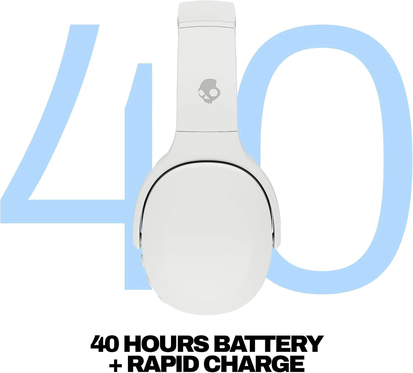 Skullcandy Crusher Evo Wireless Multi-Sensory Bass Headphones - Bone