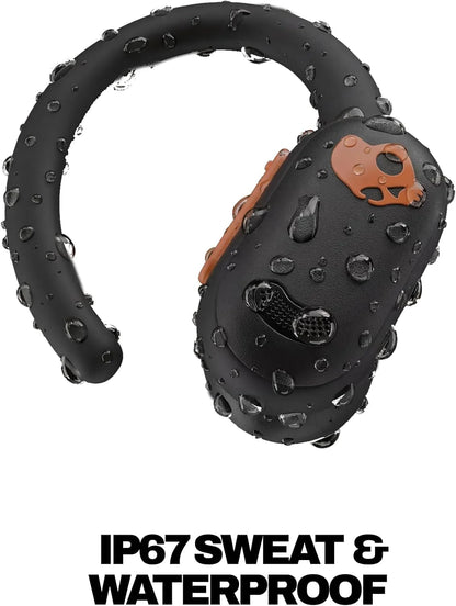 Skullcandy Push ANC Active Noise Cancelling Wireless Earbuds - Black/Orange