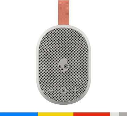 Skullcandy Ounce+ Wireless Bluetooth Speaker - IPX7 Waterproof Mini Portable Speaker with 16 Hour Battery, True Wireless Stereo, and Ballistic Nylon Carry Strap (Bone)