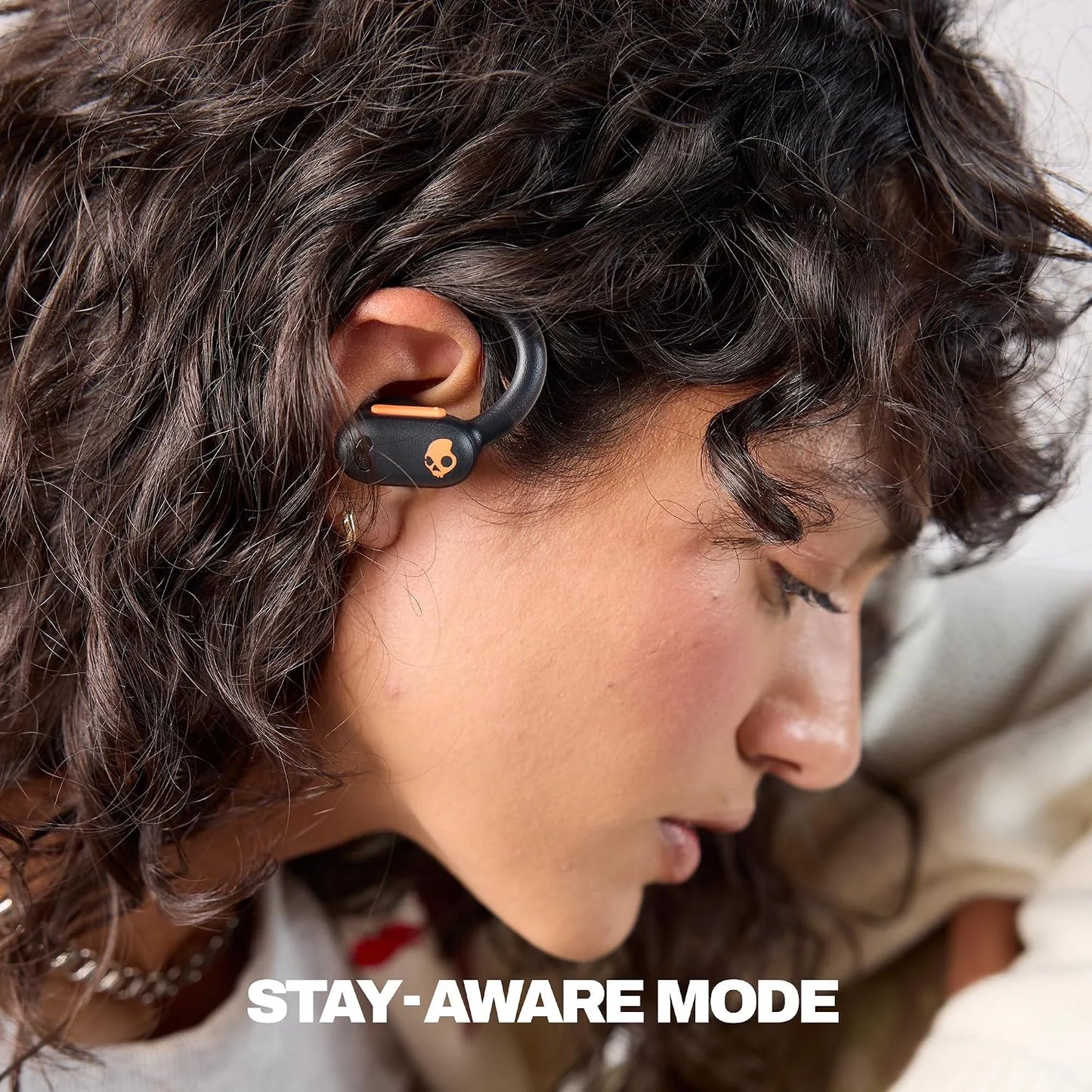 Skullcandy Push ANC Active Noise Cancelling Wireless Earbuds - Black/Orange