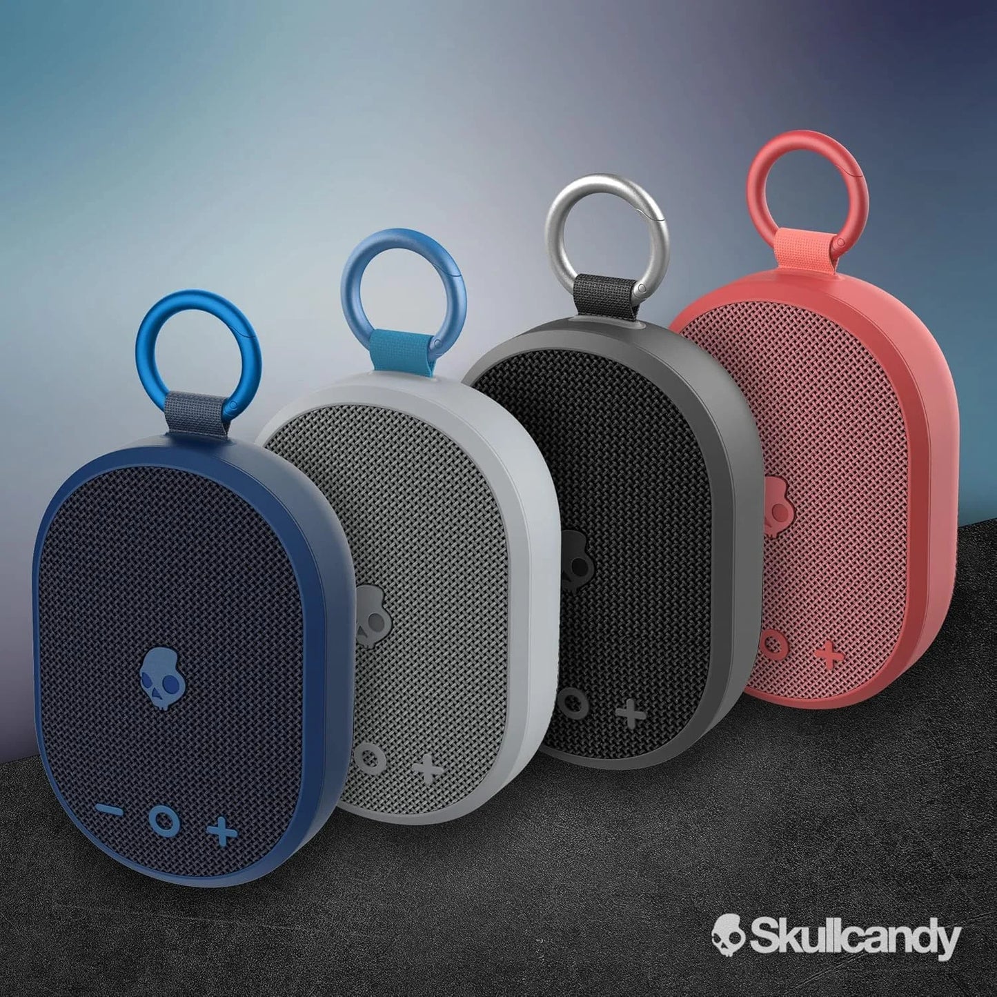 Skullcandy XT Wireless Bluetooth Speaker - IPX7 Waterproof Portable Speaker with Dual Custom Passive Radiators, Nylon Wrist Wrap, & True Wireless Stereo (Kilo XT, Black)