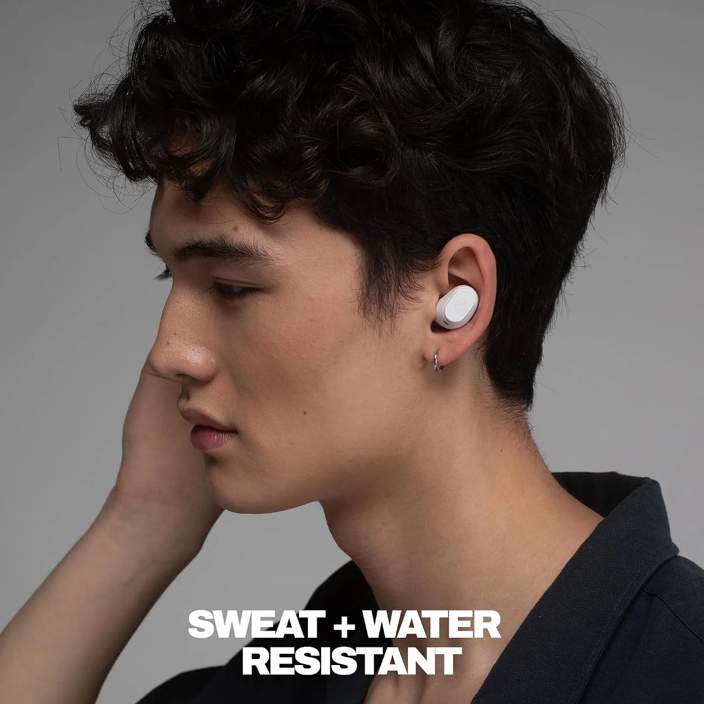 Skullcandy Dime 360 Wireless Earbuds with Clip-Anywhere Case - Bone