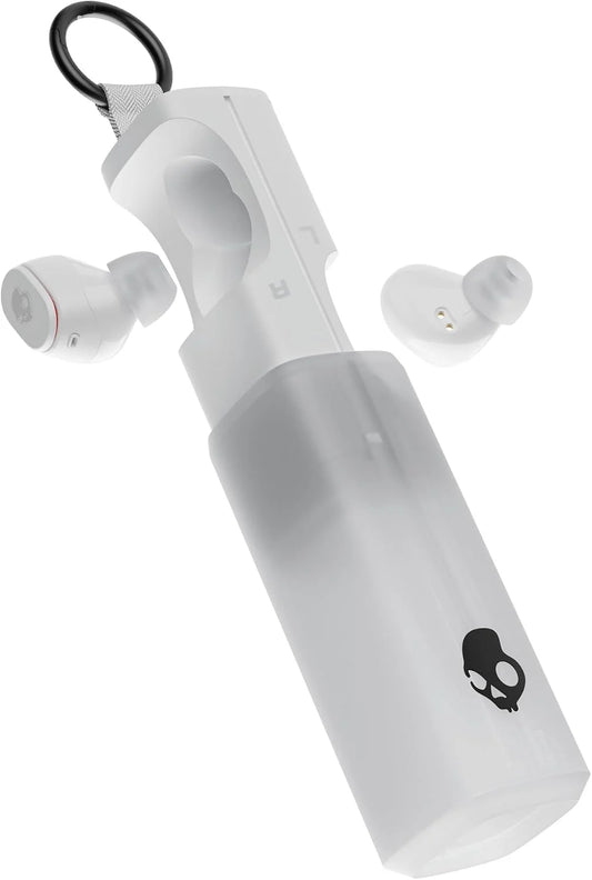 Skullcandy Dime 360 Wireless Earbuds with Clip-Anywhere Case - Bone