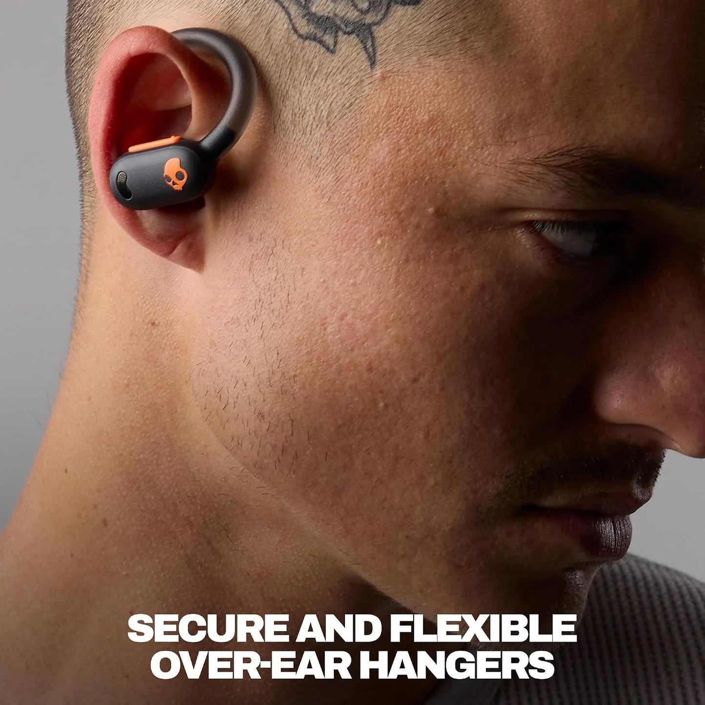 Skullcandy Push ANC Active Noise Cancelling Wireless Earbuds - Black/Orange