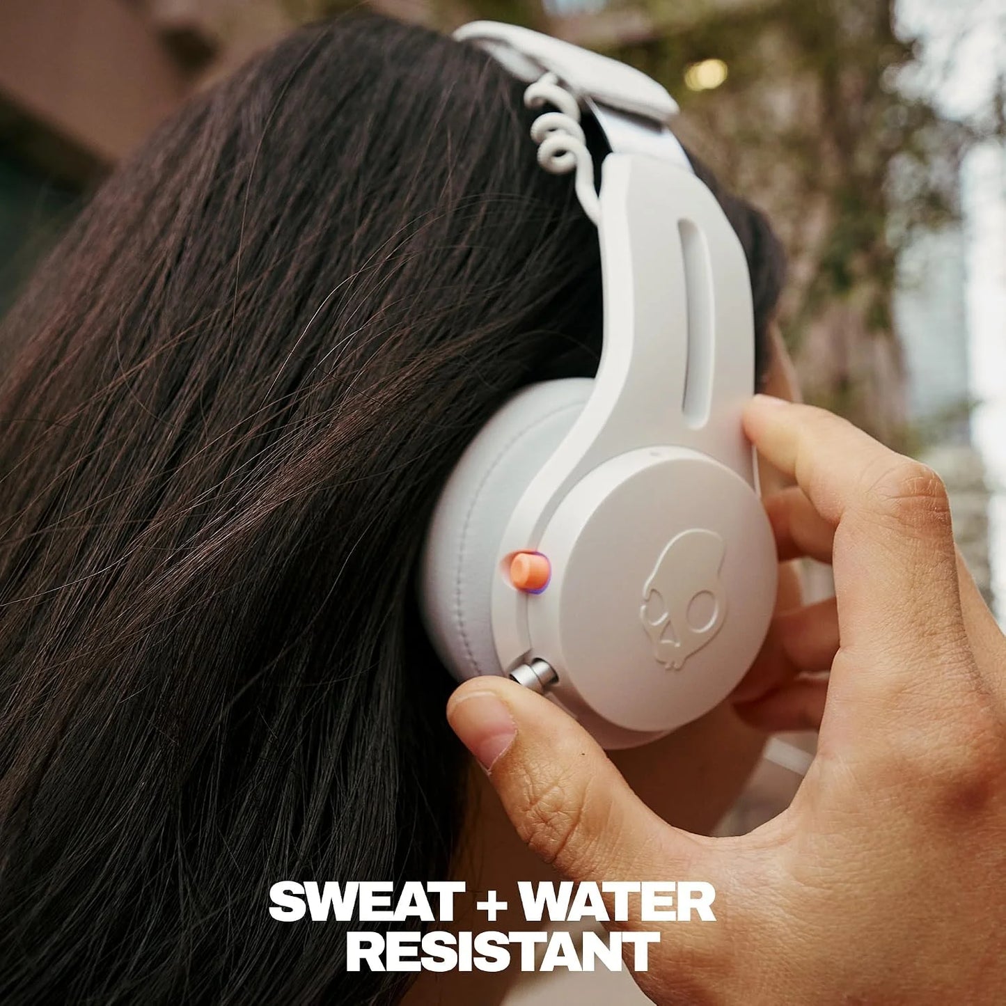 Skullcandy Icon ANC Noise Canceling Wireless Headphones - Bone/Orange
