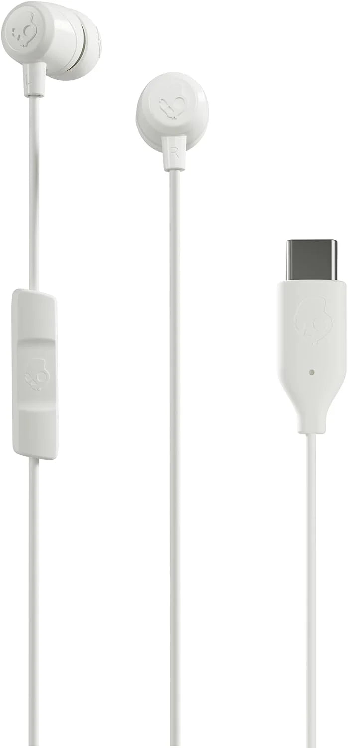 Skullcandy Jib USB-C Wired Earbuds with Noise Isolating Fit - Bone