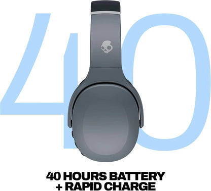 Skullcandy Crusher Evo Wireless Multi-Sensory Bass Headphones - Chill Grey