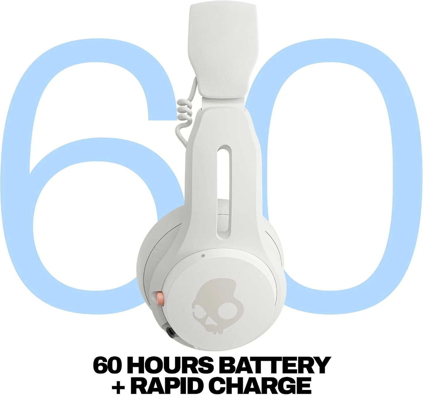 Skullcandy Icon ANC Noise Canceling Wireless Headphones - Bone/Orange