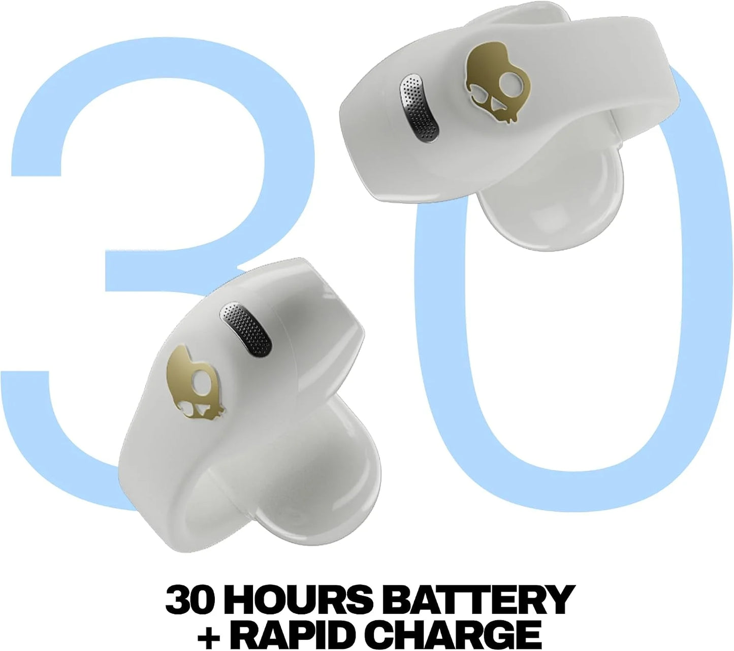 Skullcandy Push 720 Open Wireless Open-Ear Bluetooth Earbuds - Bone