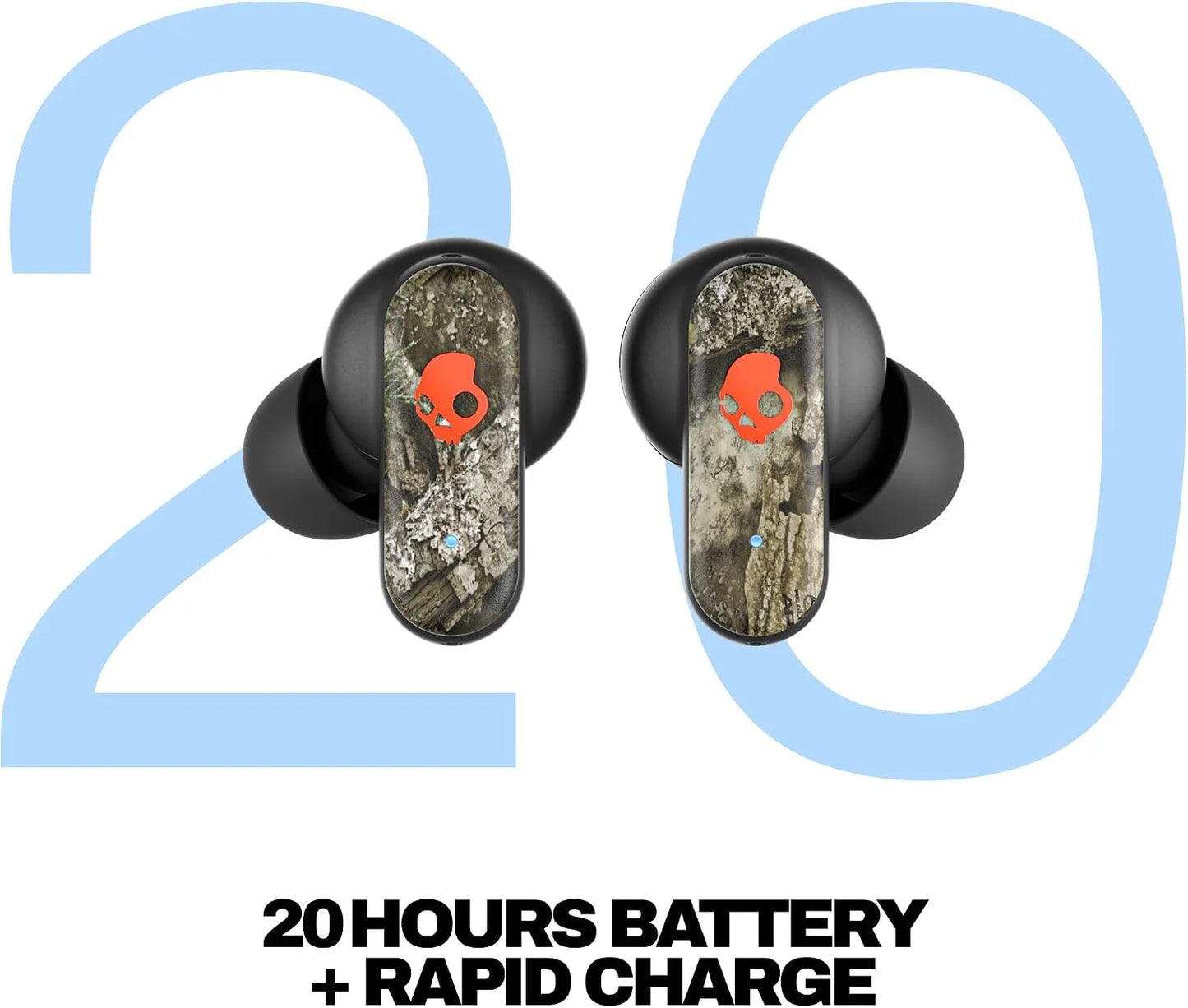 Skullcandy Dime 3 Wireless In-Ear Bluetooth Earbuds - Realtree APX