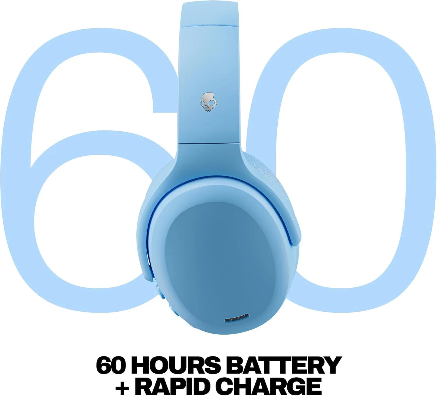 Skullcandy Crusher ANC 2 Noise Cancelling Wireless Headphones - Preppy Blue