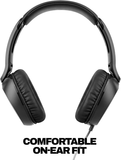 Skullcandy Icon 180 Wired On-Ear Headphones - Black
