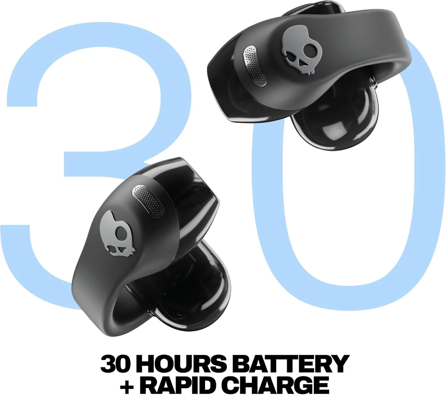 Skullcandy Push 720 Open Wireless Open-Ear Bluetooth Earbuds - True Black