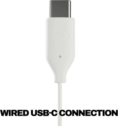 Skullcandy Jib USB-C Wired Earbuds with Noise Isolating Fit - Bone