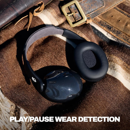 Skullcandy Hesh 540 ANC Wireless Over-Ear Bluetooth Headphones With THX Spatial Audio, Active Noise Cancelling, Personalized Sound, Up To 65 Hours Battery, Microphone For iPhone Android - True Black