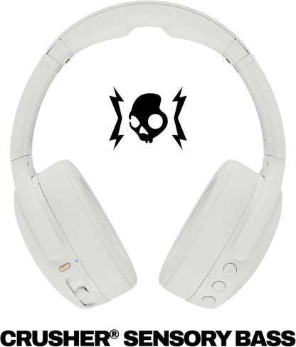 Skullcandy Crusher Evo Wireless Multi-Sensory Bass Headphones - Bone