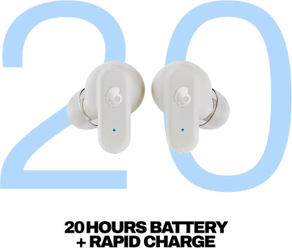 Skullcandy Dime 3 Wireless In-Ear Bluetooth Earbuds - Bone