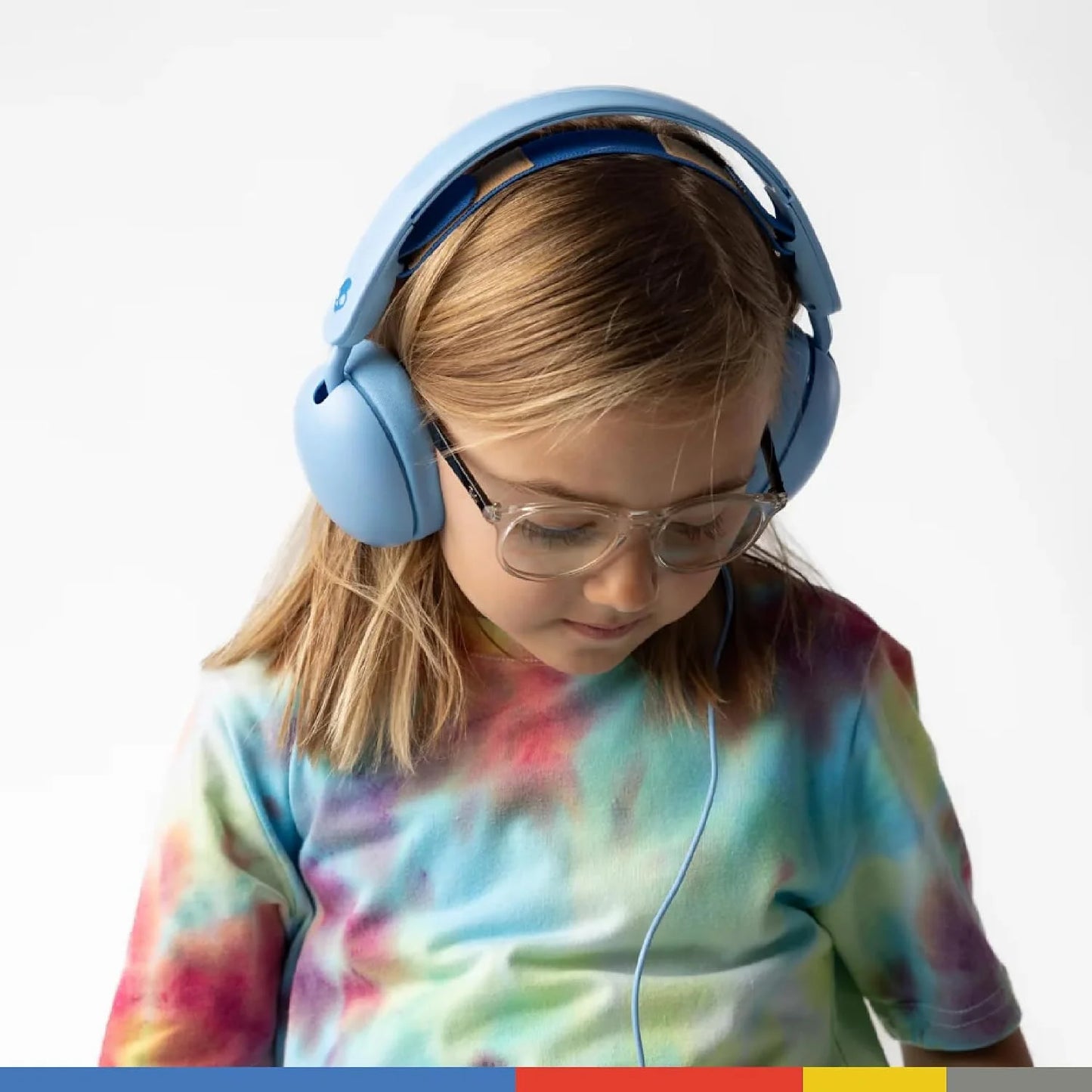 Skullcandy Grom Wired Over-Ear Volume-Limiting Audio Headphones - Surf Blue