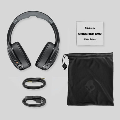 Skullcandy Crusher Evo Wireless Multi-Sensory Bass Headphones - Bone