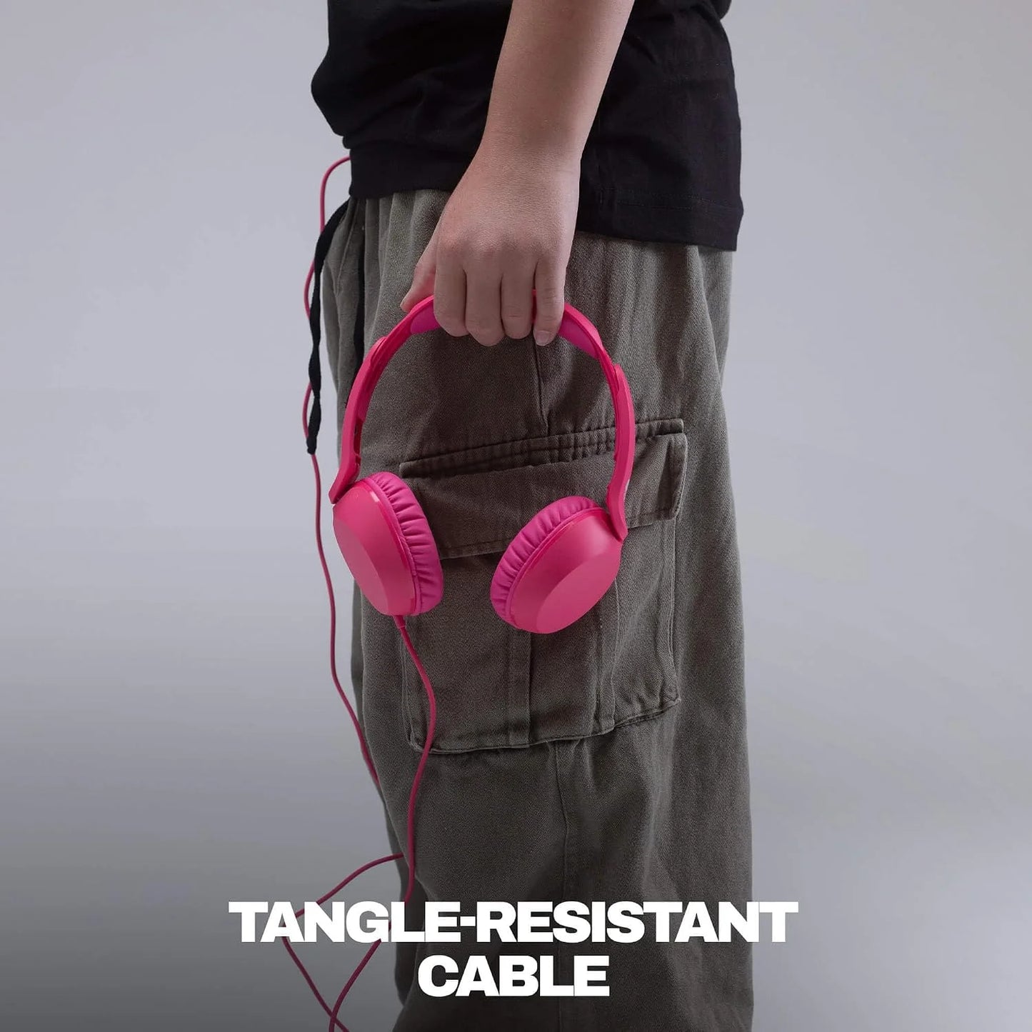 Skullcandy Icon 180 Wired On-Ear Headphones - Crazy Pink