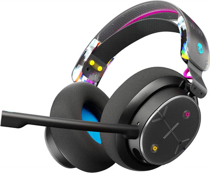 Skullcandy PLYR Multi-Platform Over-Ear Wireless Gaming Headset, Enhanced Sound Perception, 24 Hr Battery, AI Microphone, Works with Xbox PlayStation and PC - Black