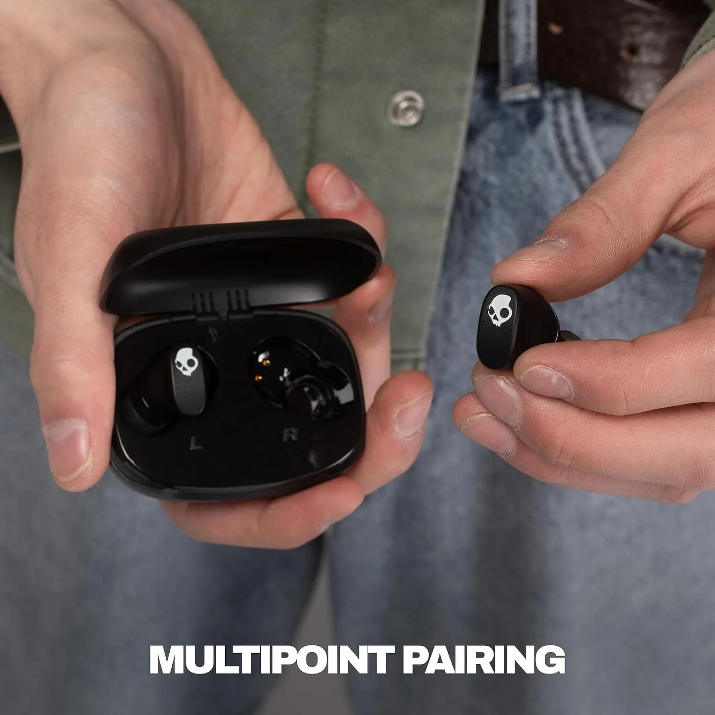 Skullcandy Smokin’ Buds 360 Wireless Noise Isolating Earbuds - True Black