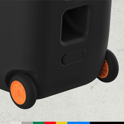 Skullcandy Stomp Bluetooth Speaker – IPX7 Waterproof Wireless Portable Speaker, with LED Lightshow & Strobe Modes, 12 Hour Battery, Multi-Link, & USB-C & USB-A Output Charging (Stomp XXL, Black)