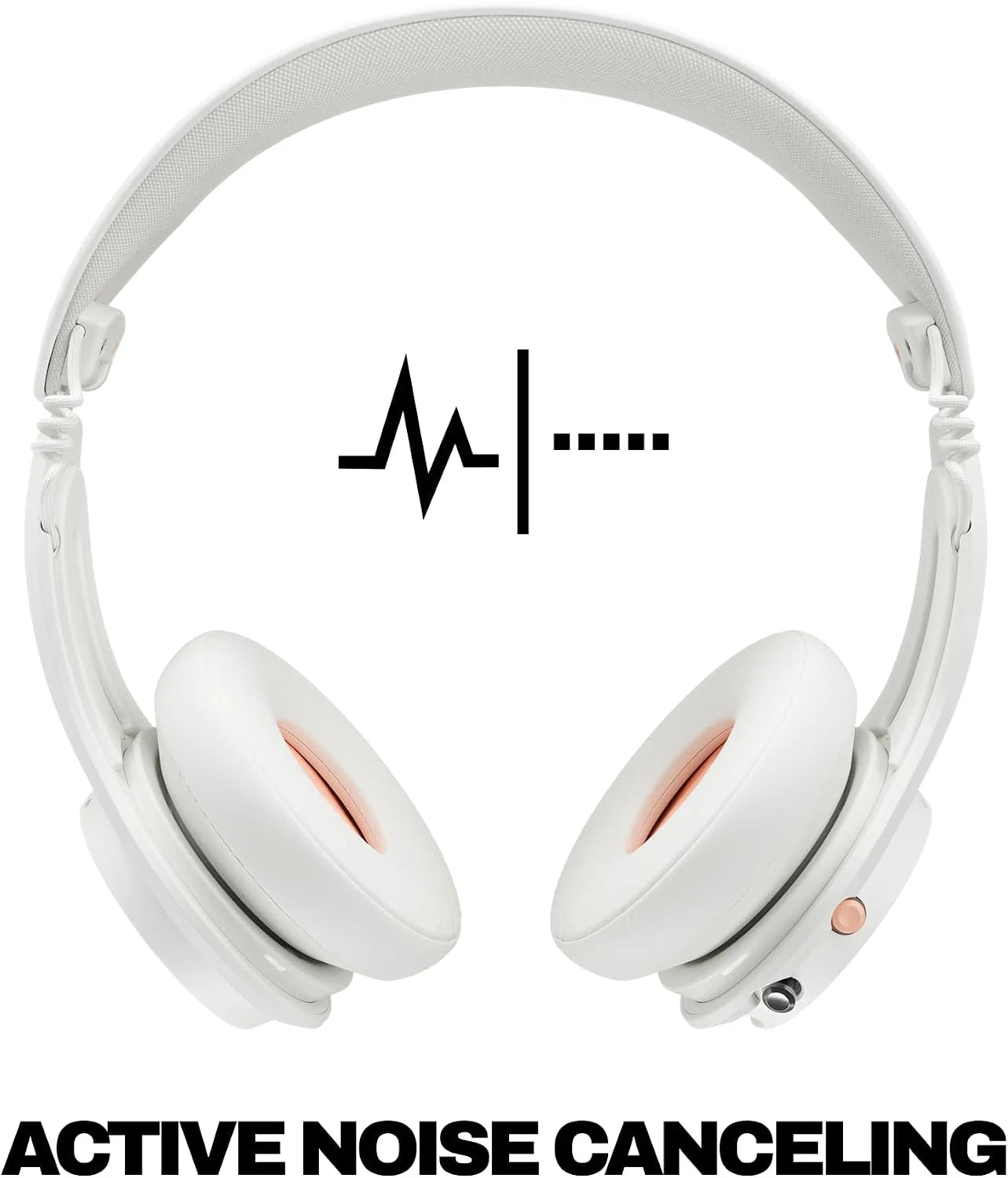 Skullcandy Icon ANC Noise Canceling Wireless Headphones - Bone/Orange