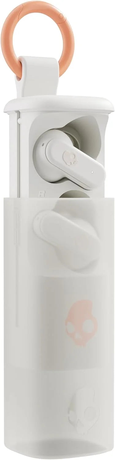 Skullcandy Dime Evo Wireless Earbuds with Clip-Anywhere Case - Bone