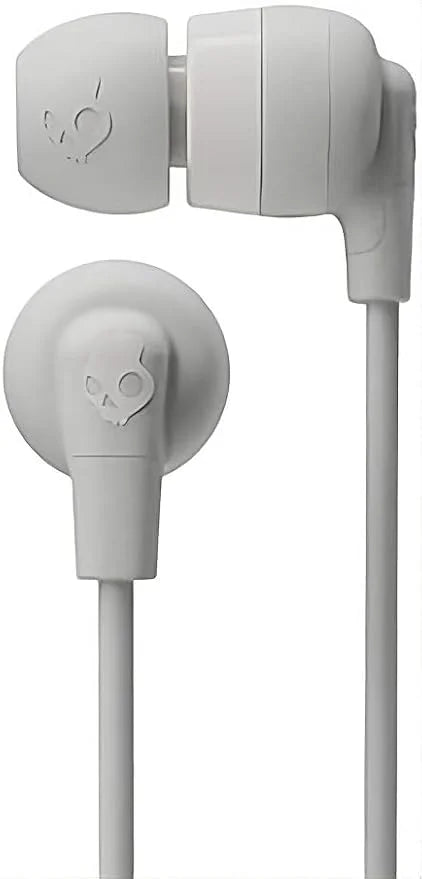 Skullcandy Ink'd Wired in-Ear Headphones with Microphone, Noise-Isolating Earbuds, 3.5mm AUX Connection, Lightweight Design, Call and Track Control – White