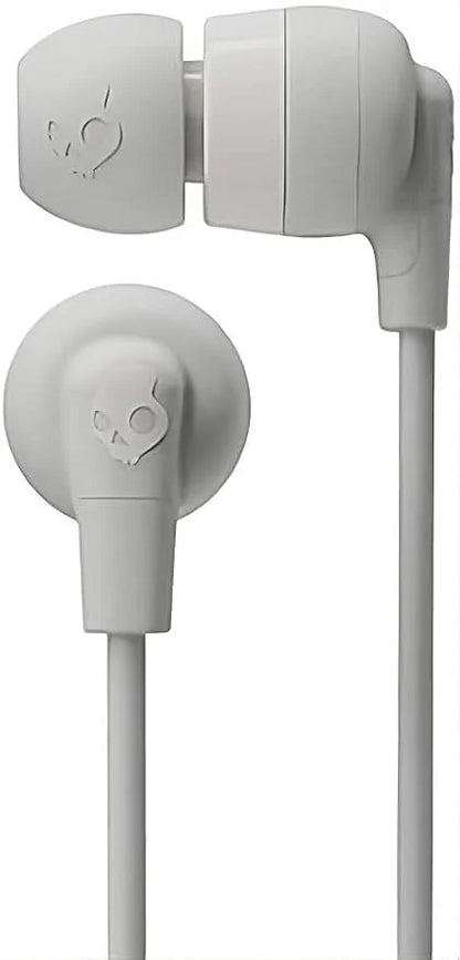 Skullcandy Ink'd Wired in-Ear Headphones with Microphone, Noise-Isolating Earbuds, 3.5mm AUX Connection, Lightweight Design, Call and Track Control – White