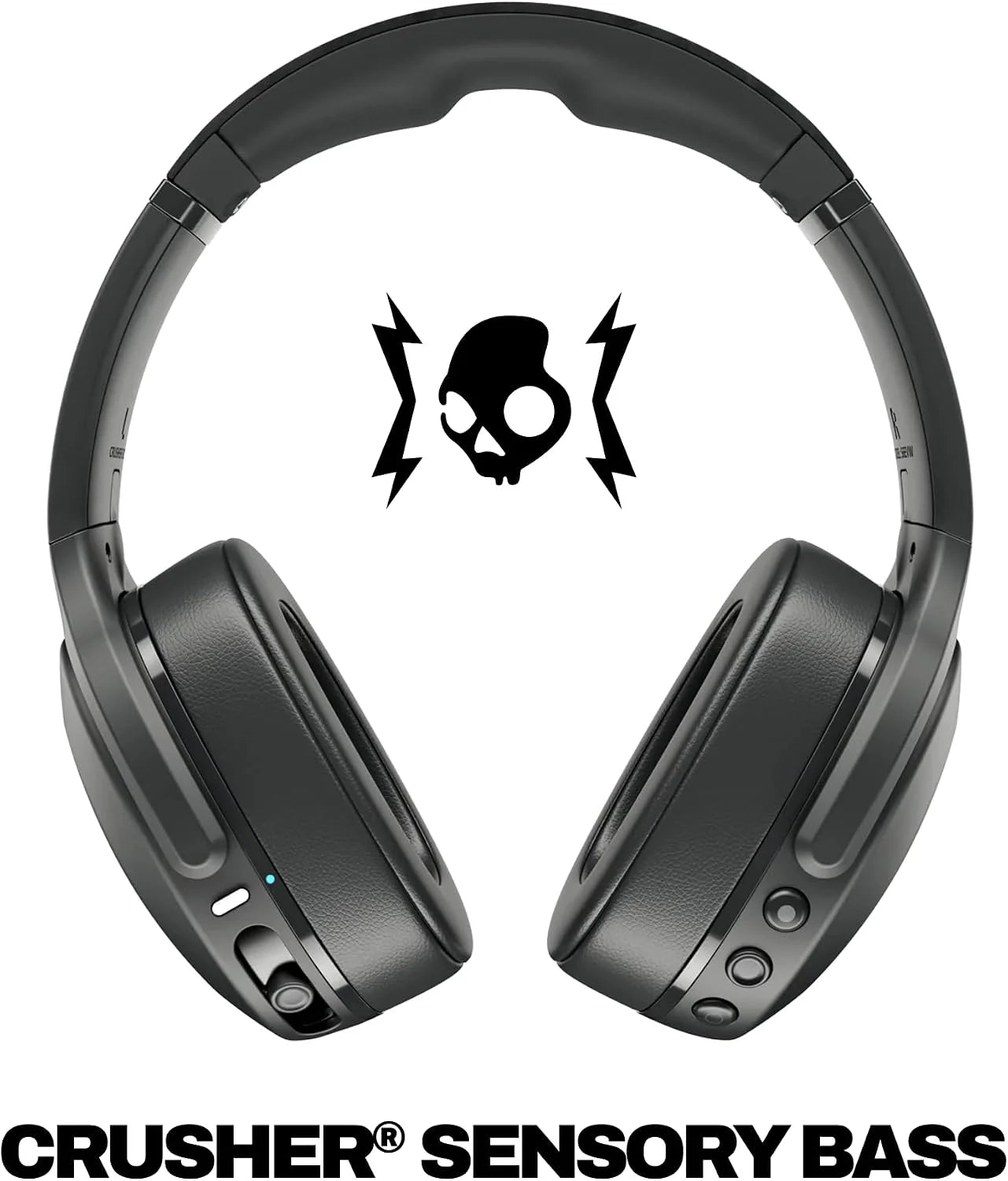 Skullcandy Crusher Evo Wireless Multi-Sensory Bass Headphones - True Black