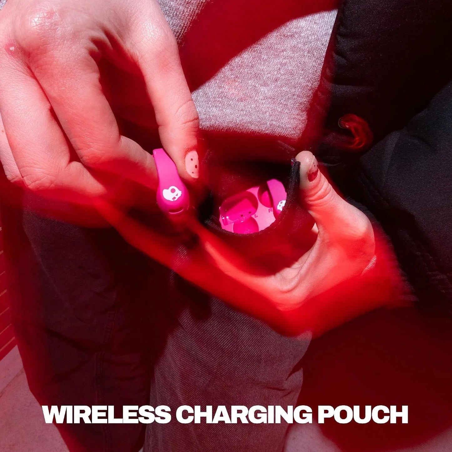Skullcandy Push 720 Open Wireless Open-Ear Bluetooth Earbuds - Crazy Pink