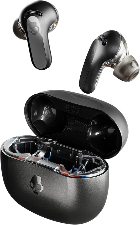 Skullcandy Rail ANC Active Noise Cancelling Wireless Earbuds - True Black