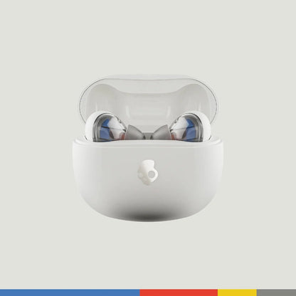 Skullcandy Rail Wireless In-Ear Bluetooth Earbuds - Bone/Orange