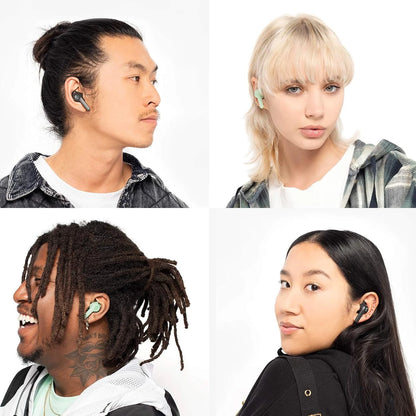 Skullcandy Indy Evo in-Ear Wireless Earbuds, 30 Hr Battery, Microphone, Works with iPhone Android and Bluetooth Devices - Grey