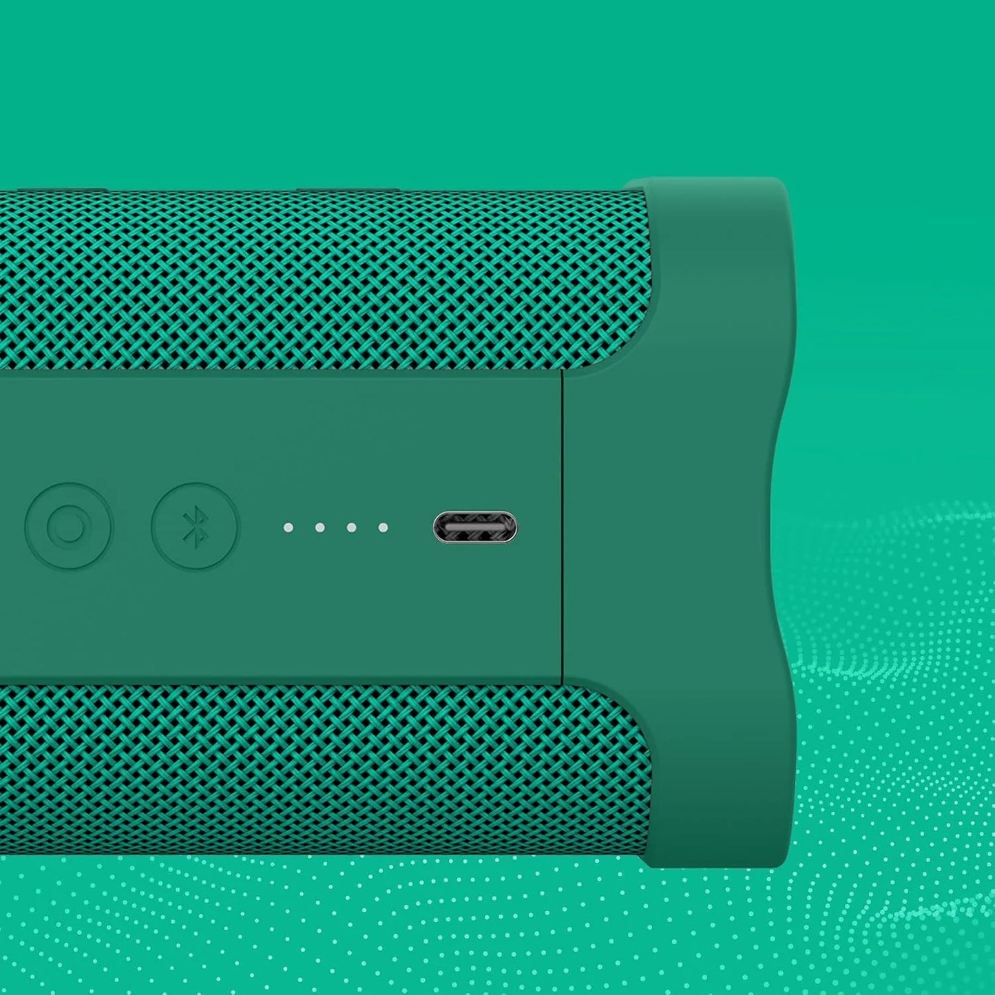 Skullcandy Terrain Wireless Bluetooth Speaker - IPX7 Waterproof Portable Speaker with Dual Custom Passive Radiators, 14 Hour Battery, Nylon Wrist Wrap, & True Wireless Stereo (Green)