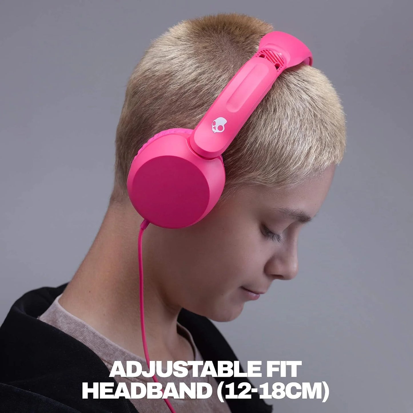 Skullcandy Icon 180 Wired On-Ear Headphones - Crazy Pink