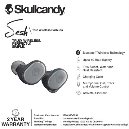 Skullcandy Sesh True Wireless in-Ear Earbuds - Black